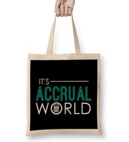 It s Accrual World Awesome Accounting Pun Bez Çanta Uzun Saplı