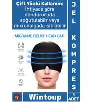 #Maske Terapi Rahatlatıcı Baş Ağrısı Stres Gidermeye Yardımcı Migren Soğuk Sıcak Jel Kompres Maske