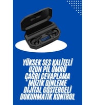 Gaming Kulaklık Bluetooth 5.2 Kablosuz Kulakiçi Rgb Işıklı Çift Mikrofonlu