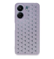 Xiaomi Redmi 13c Kılıf Petek Silikon Kapak - Lila