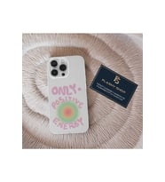 OPPO A15/A15S Uyumlu Only Positive Energy Tasarımlı Şeffaf Kılıf