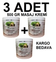 3 ADET AT KESTANESİ JELLİ 500 GR KATKISIZ MASAJ KREMİ