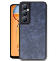 Realme C65 Kılıf Aras Deri Kapak - Lacivert