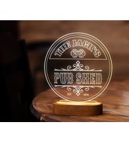 BK Gift Kişiye Özel Bar Tasarımlı Led Lamba, Gece Lambası, Ev Dekorasyonu, Işıklı Pleksi Biblo-15