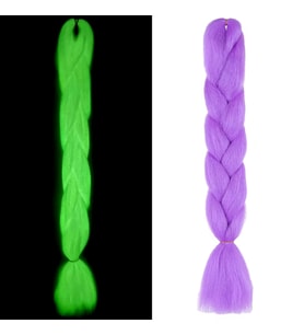 Fosforlu Neon Örgülük Saç Esperer 100 Gr. - Açık Mor