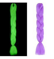 Fosforlu Neon Örgülük Saç Esperer 100 Gr. - Açık Mor