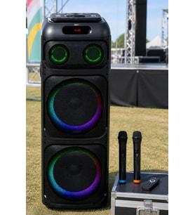 Midex MXR-2000 Mikrofonlu Portatif Taşınabilir Ses Sistemi Hoparlör 2000W (Radyo Bluetooth)