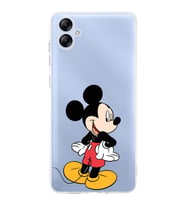 Samsung Galaxy A04e  Kamera korumalı Kapak Mickey Mouse Tasarımlı  Şeffaf Kılıf