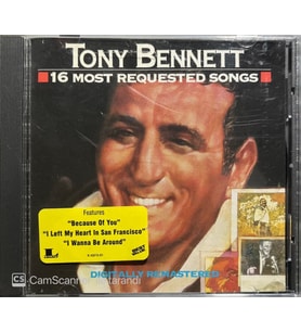 (Plak Değildir CD dir) CD Tony Bennett 16 Most Requested Songs CD (Karışık)