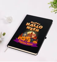BK Gift Kişiye Özel Happy Halloween Tasarımlı Siyah Defter-18