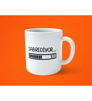Sabrediyor Motto Espirili Baskılı Kupa Bardak