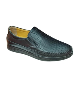 Serhan Ayakkabı 808-L Erkek Siyah (40-44) Deri Comfort Ayakkabı