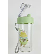 Nice Cupcake Desenli Su Matarası Askılı Okul Suluk 300 ML