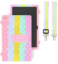 Samsung Galaxy Tab S6 Lite P610 P615 P617 Kılıf Popit Standlı Kılıf (Mavi)