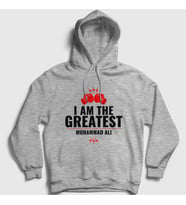 Presmono Unisex Gri Greatest Muhammed Ali Kapüşonlu Sweatshirt 230392tt (Gri)