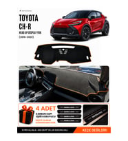 e-biz TOYOTA CHR HEAD UP DİSPLAY YOK (2024-2026) Uyumlu Torpido Örtüsü - Siyah-Kahverengi - TO028