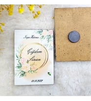 30 Adet Ahşap Nikah Buzdolabı Magnet Nikah Hediyelikleri 6-