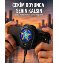 Oyunlar İçin Telefon Soğutucu – 65-85 mm Uyumlu, Dijital Ekranlı Yeni Nesil