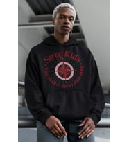 Tasarım Stray Kids Baskılı Unisex Oversize Müzik Grubu Hoodie