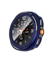Samsung Galaxy Watch 8 Uyumlu Classic 46mm Sert PC Kasa ve Ekran Koruyucu Zore Watch Gard 39 (Lacivert)
