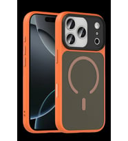 Pilelistore   Apple iPhone 17 Pro Megane Magsafe Kapak - Turuncu
