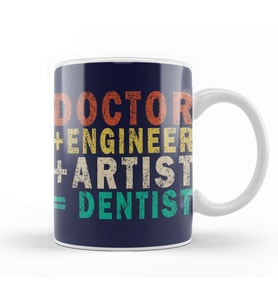 Doctor Engineer Artist Dentist 014 Kupa Bardak Porselen