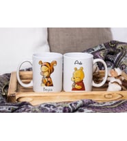 Winnie The Pooh Tasarımlı İkili Kupa Seti Kişiye Özel