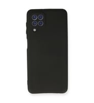 Samsung Galaxy A22 Kılıf First Silikon - Siyah