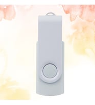 KİŞİYE ÖZEL İSİM BASKKILI PLASTİK KUTULU USB BELLEK 2.0 - 16GB (Beyaz)