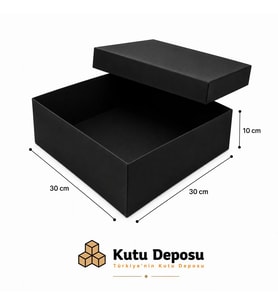 30x30x10 cm Hediye Kutusu-Siyah