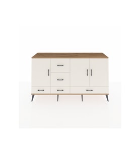Kronos Konsol 4 Raflı 5 Çekmeceli 3 Kapaklı 176x59x99 Çam-Aytaşı