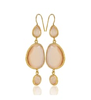Kadir Jewellery 22 Ayar Altına Kaplama Kadın Sallantılı Küpe -El İşçiliği Ve Hipoalerjenik Küpe