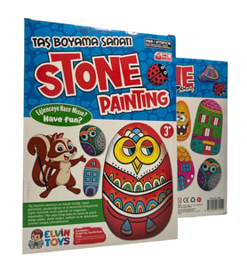 Stone Painting Taş Boyama Sanatı  Renkli, Eğlenceli ve Yaratıcı Hobi Seti