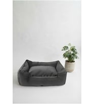 Küçük Irk Kedi ve Köpek Yatağı 60x45 cm, Rahat ve Şık Gri Tonlar