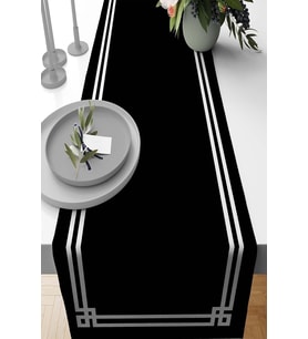 Lexroo 40X140Cm Premium Tay Tüyü Dokuma Leke Tutmaz Kumaş Masa Örtüsü Köşeli Runner Rnr126