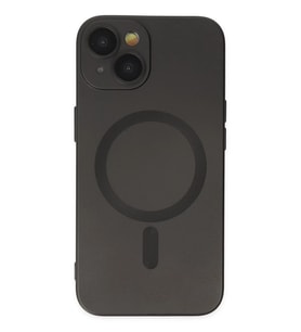 iPhone 14 Plus Kılıf Moshi Lens Magneticsafe Silikon - Siyah