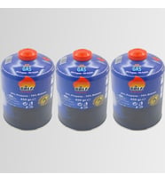 3'lü Set - GOLF Butan Propan Kamp Gazı Valfli Kartuş 450 GR