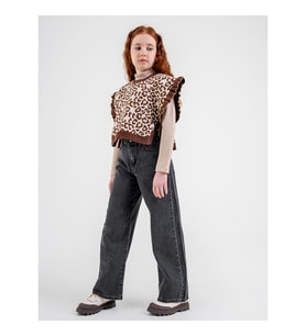 Civil Girls Kız Çocuk Pantolon 10-13 Yaş Füme (Füme)