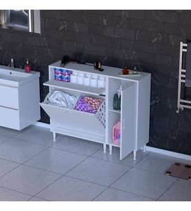 Modilayn YENİCE 120x97x32,5 cm 3 raflı ve 2 sepetli dolap ile çamaşırlarınız artık daha düzenli.
