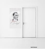 Bizerk Görsel 29 Ekim Yaşasın Cumhuriyet 29 Ekim Mustafa Kemal Atatürk Stickerı 40*70cm