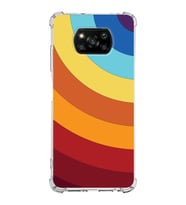 Xiaomi Poco X3 Köşe Korumalı Antişok Kapak Renk Cümbüşü Tasarımlı Şeffaf Silikon Kılıf