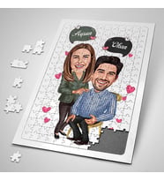 Sevgiliye Hediye 240 Parça Sen Benim Hayatımsın Karikatürlü Puzzle