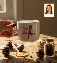 Kişiye Özel Karikatürlü Cute But Taurus Boğa Burcu T Kupa Doğum Günü Hediyesi