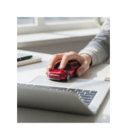 Spor Araba Tasarımlı 2.4G Kablosuz Optik Mouse - Kırmızı SUV Model