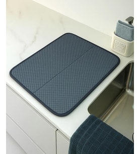 Miss Clean Mikrofiber Mutfak Bulaşık Kurutma Durulama Matı Pedi 35x45 Cm. - Siyah - 1 Adet