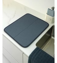 Miss Clean Mikrofiber Mutfak Bulaşık Kurutma Durulama Matı Pedi 35x45 Cm. - Siyah - 1 Adet