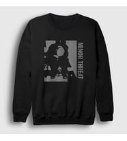 Presmono Unisex Siyah Cover Müzik Minor Threat Sweatshirt 537041tt