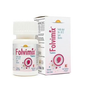Folvimix Folik Asit 60 Tablet