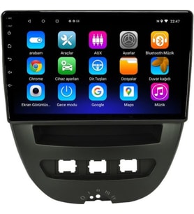 Peugeot 107 9 inç Android Navigasyon ve Multimedya Sistemi 2007-2013