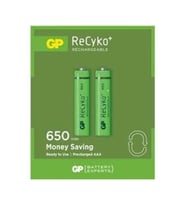 GP RECYKO 650mAh AAA ŞARJLI İNCE PİL 63C092  2Lİ KART (5343)
